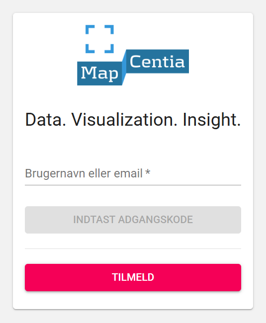 Map Connect Admin login