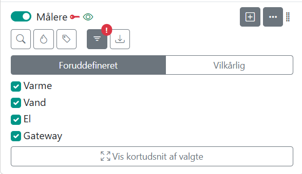 Eksempel på foruddefineret filter