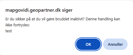 Lukkeplansmodul afslutning bekræftes