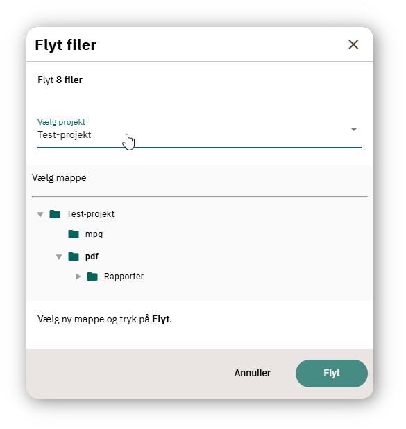 Flyt filer