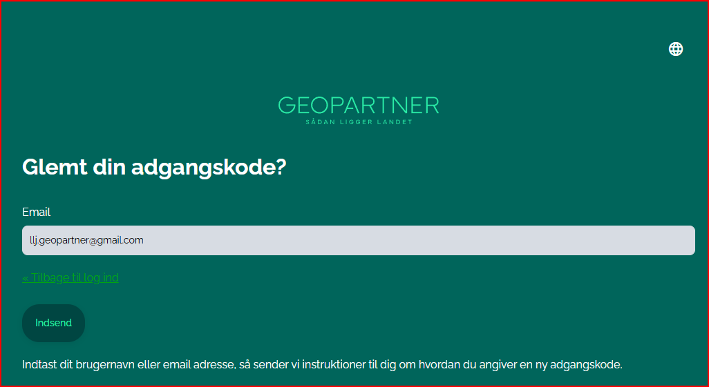 Glemt din adgangskode